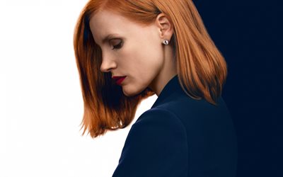 Miss Sloane, 4K, actrice, beauté, Jessica Chastain