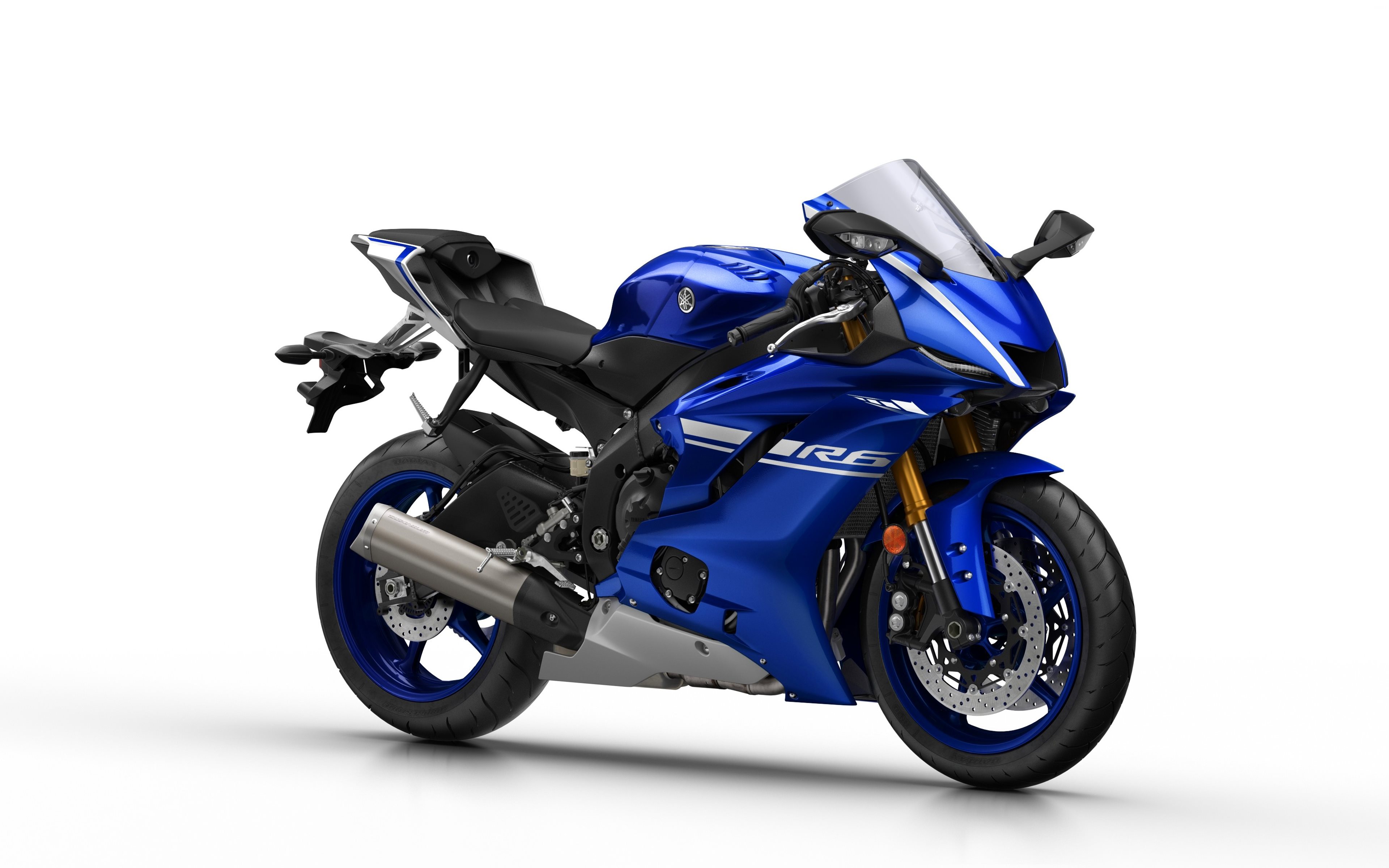 Descargar fondos de pantalla Yamaha YZF R6, 2017, 4k, la nueva sportbike, deportivo Japonés de motocicletas, Yamaha