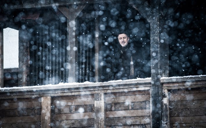 Game Of Thrones, per la Stagione 7, 2017, Aidan Gillen, Petyr Baelish, il mignolo, inverno, neve, poster