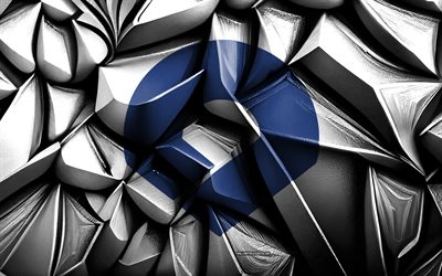 wakayamas flagga, 4k, 3d kreativ textur, wakayama 3d flagga, japanska prefekturer, japan, 3d konst, wakayama prefektur flagga, wakayama