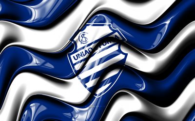 logotipo 3d da csa, 4k, ondas 3d brancas azuis, série c do brasil, futebol, bandeira csa, criativo, logotipo do csa, csa, centro esportivo alagoano, clube de futebol brasileiro, csa fc