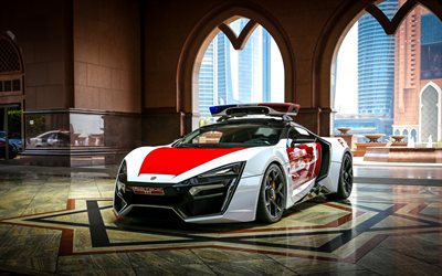 Lykan HyperSport, supercar, Police, Dubai, United Arab Emirates