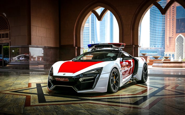 Lykan Ipersport, supercar, la Polizia di Dubai, Emirati Arabi Uniti