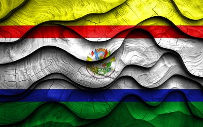 4k, bandera de misiones, departamentos de paraguay, banderas de ondas 3d de madera, día de misiones, bandera de madera de misiones, misiones, sudamerica, departamentos paraguayo, departamento de misiones