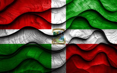 4k, bandera de paraguari, departamentos de paraguay, banderas de ondas 3d de madera, día de paraguari, bandera de madera paraguari, paraguari, sudamerica, departamentos paraguayo, departamento de paraguari