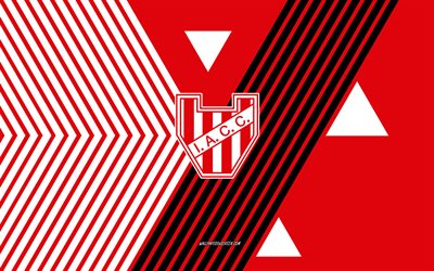 logotipo de instituto, 4k, equipo de fútbol argentino, fondo de líneas blancas rojas, instituto, división argentina primaria, argentina, arte de línea, emblema del instituto, fútbol americano, instituto atlético córdoba central