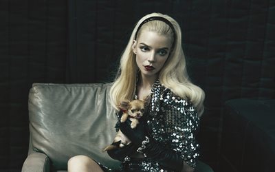 anya taylor joy, actrice américaine, séance photo, vogue, robe grise, actrices populaires, mannequin américain, belles femmes, anya josephine marie taylor joy