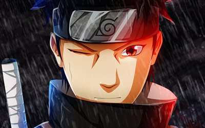 Shisui Uchiha, 4k, red eyes, Naruto, warrior, Uchiha clan, manga, Naruto characters, protagonist, Mangekyo Sharingan, Uchiha Shisui, artwork, Shisui Uchiha Naruto