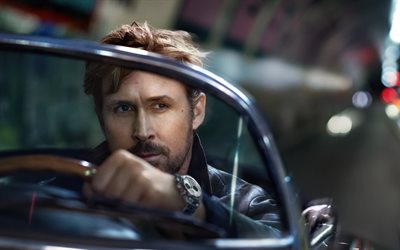 Ryan Gosling, Canadian actor, portrait, photoshoot, TAG Heuer, Hollywood, popular actors, Ryan Gosling photoshoot