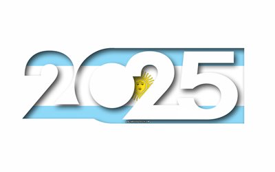 2025 argentiina, valkoinen tausta, argentiina, minimaalinen taide, 2025 argentiinan käsitteet, argentiina 2025, argentiinan lippu, 2025 argentiinan tausta