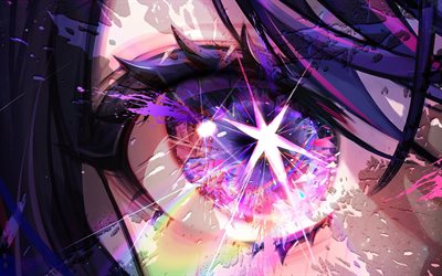 Ai Hoshino, purple eye, Oshi no Ko, manga, Oshi no Ko manga series, artwork, Hoshino Ai, protagonist, Ai Hoshino Oshi no Ko