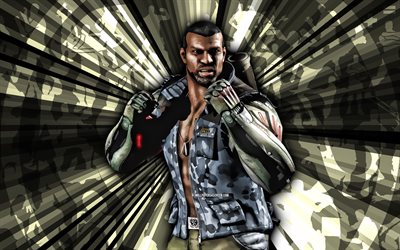 4k, jax briggs, kombat mortal, fondo de rayos verdes, mkm, arte abstracto, móvil mortal kombat móvil, jax briggs mkm, personajes de mortal kombat, mortal kombat x, jax briggs mortal kombat, arte creativo