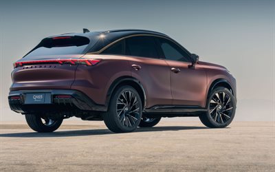 2026, infiniti qx65, 4k, exterior, vista traseira, bronze infiniti qx65, novo infiniti qx65 2026, carros japoneses, infinito