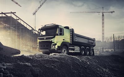 volvo fmx 540, 4k, lkw, 2025 kamyon, damperli kamyonlar, yapı, inşaat vinçleri, kargo taşımacılığı, 2025 volvo fmx, özel ekipman, volvo fmx, volvo