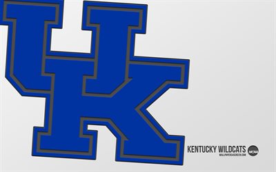 logotipo de los gatos monteses de kentucky, 4k, fondo blanco, arte del carbono, ncaa, emblema de los gatos monteses de kentucky, equipo de fútbol americano, eeuu, gatos monteses de kentucky, fútbol americano