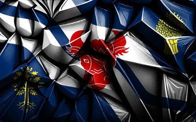 bandera de oxfordshire, 4k, textura creativa 3d, bandera 3d de oxfordshire, condados ceremoniales, inglaterra, arte 3d, bandera de la región de oxfordshire, oxfordshire