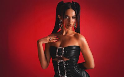 Kylie Cantrall, 4k, American actress, photoshoot, black leather dress, American fashion model, Kylie Lorena Cantrall, Kylie Cantrall photoshoot