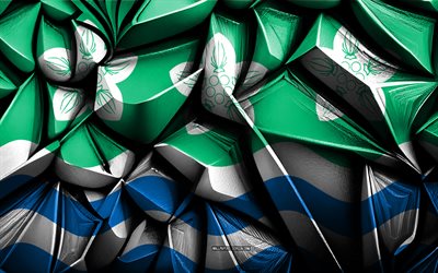 bandera de cumberland, 4k, textura creativa 3d, bandera 3d de cumberland, condados ceremoniales, inglaterra, arte 3d, bandera de la región de cumberland, cumberland