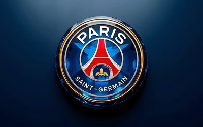 पीएसजी ग्लास लोगो, नीली पृष्ठभूमि, पीएसजी ग्लास प्रतीक, पीएसजी लोगो, पीएसजी चिन्ह, लीग 1, पेरिस सेंट जर्मेन ग्लास लोगो, फ्रांस, फ़ुटबॉल, पीएसजी, पेरिस सेंट जर्मेन लोगो, पेरिस सेंट जर्मेन