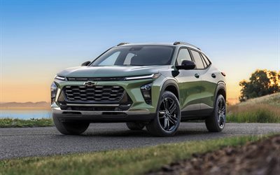 2026, chevrolet trax, 4k, vorderansicht, außen, grüner chevrolet trax, überkreuzungen, neuer chevrolet trax 2026, amerikanische autos, chevrolet