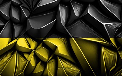 flagg till baden wurttemberg, 4k, 3d  kreativ struktur, baden wurttemberg 3d flagga, tyskland, baden wurttemberg flagga, 3d  konst, baden wurttemberg, tysklands tillstånd, baden wurttemberg statsflagga