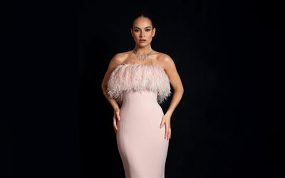 リリー・ジェームズ, イギリスの女優, 写真撮影, ピンクのドレス, リリー・クロエ・ニネット・トムソン, リリー・ジェームズの写真撮影, 美しい女性