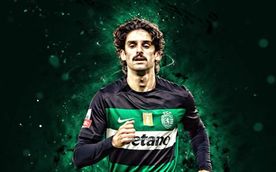 trincao, 4k, grüne neonlichter, sporting cp, primeeira liga, portugiesische fußballer, trincao 4k, fußball, liga portugal, francisco trincao, sporting fc, sporting lissabon, trincao sporting