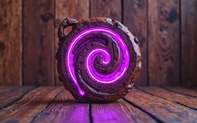 4k, debian wooden logo, kreativ, lila neonlichter, hölzerne hintergründe, os  marken, linux, kunstwerk, debian 3d  logo, brands logo, os  logo, debian logo, marken, debian