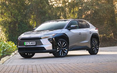 Toyota bZ4X, 4k, electric cars, 2026 cars, crossovers, UK-spec, exterior, 2026 Toyota bZ4X, japanese cars, Toyota
