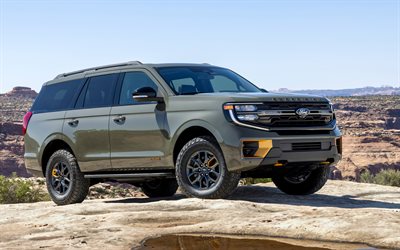 Ford Expedition Tremor, 4k, offroad, 2025 cars, SUVs, desert, 2025 Ford Expedition Tremor, american cars, Ford
