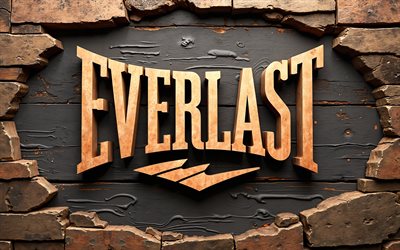 الشعار الخشبي الأبوي, 4k, الماكرو, خلفيات خشبية, العلامات التجارية, شعار everlast 3d, مبدع, شعار everlast, علامات أزياء, أبوي