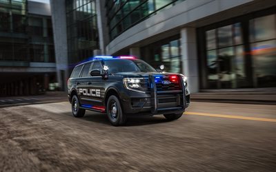 ford expedition ssv, 4k, straße, 2025 autos, suvs, polizeiautos, 2025 ford expedition ssv, amerikanische autos, ford
