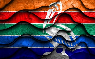 4k, St Petersburg flag, US cities, wooden 3D waves flags, Day of St Petersburg, flag of St Petersburg, USA, St Petersburg wooden flag, St Petersburg Florida, american cities, St Petersburg