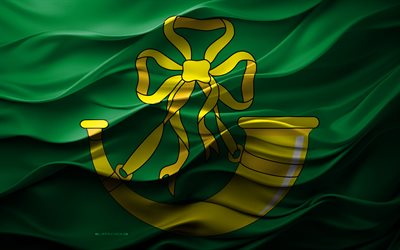 4k, jaktflagg, englands ceremoniella län, 3d huntingdonshire  flagga, engelska, jaktflagga, 3d  konsistens, dag av jaktonshire, engelska nationella symboler, 3d  konst, jagingdonshire