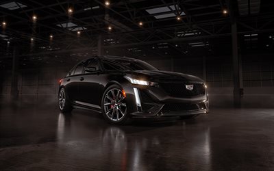 cadillac ct5 v, 4k, hangar, 2025 auto, fari, us spec, cadillac ct5 v blackwing, nero cadillac ct5 v, 2025 cadillac ct5 v, auto americane, cadillac