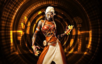 Tison Fortnite, 4k, brown spiral background, Fortnite, creative, Tison Skin, Fortnite Tison Skin, Tison, Fortnite characters