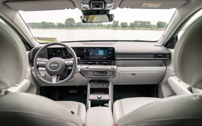 2025, hyundai kona, inre utsikt, interiör, frontpanel, sydkoreanska bilar, hyundai