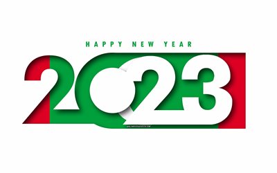 feliz año nuevo 2023 maldivas, fondo blanco, maldivas, arte mínimo, conceptos de maldivas 2023, maldivas 2023, fondo de maldivas 2023, 2023 feliz año nuevo maldivas