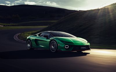 lamborghini temerario alleggerita, 4k, pista de rodadura, 2026 coches, desenfoque de movimiento, lb634, superdeportivos, lamborghini temerario verde, lamborghini temerario, coches italianos, lamborghini
