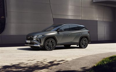 2026, hyundai tucson, 4k, dış, ön görünüm, koyu gri hyundai tucson, yeni hyundai tucson 2026, güney kore arabaları, hyundai