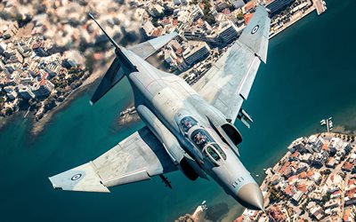 McDonnell Douglas F-4 Phantom II, flight, fighter, Greek Army, Hellenic Armed Forces, Hellenic Air Force, F-4 Phantom II, McDonnell Douglas