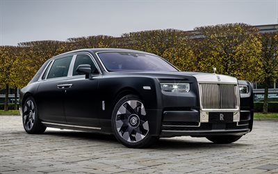 rolls royce phantom ewb drache, 4k, luxusautos, 2025 autos, scheinwerfer, 2025 rolls royce phantom, britische autos, rolls royce