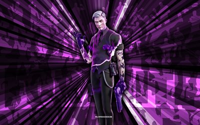 4k, mid shadow midas, violetti säteet tausta, mid shadow midas skin, mid shadow midas fortnite, abstrakti taide, fortnite mid shadow midas skin, fortnite hahmot, fortnite, luovaa taidetta