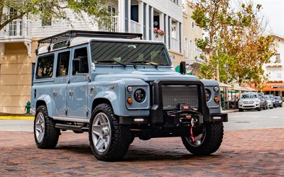 ECD Automotive Design Defender 110 Project Britton, 4k, tuning, 2022 cars, street, SUVs, Land Rover Defender 110, british cars, Land Rover