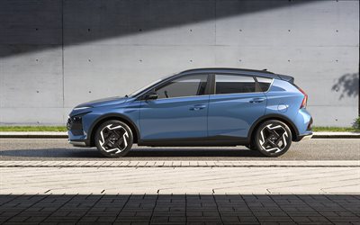 2026, Hyundai Bayon, 4K, side view, exterior, compact crossover, blue Hyundai Bayon, new Hyundai Bayon 2026, Hyundai