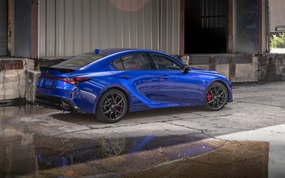 2026, Lexus IS 350 F-Sport, 4k, rear view, exterior, blue Lexus IS, new Lexus IS 2026, Japanese cars, Lexus