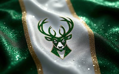 milwaukee bucks elmas logosu, 4k, yeşil elmas arka plan, nba, elmas sanat, milwaukee bucks amblemi, amerika, milwaukee bucks, basketbol, milwaukee bucks logosu