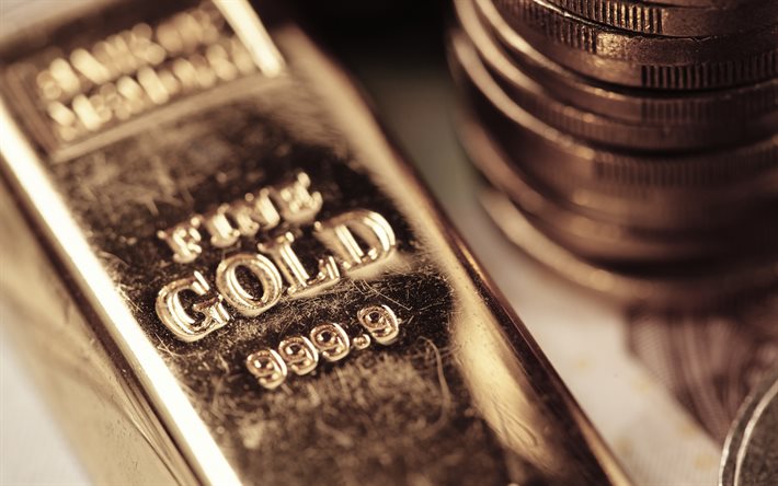 gold bullion, gold 999, gold, geld