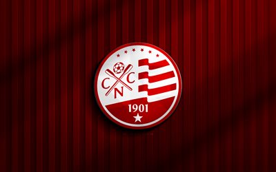 4k, logo 3d clege nauco capibaribe, serie brasiliana c, sfondo 3d rosso, calcio, emblema di club nautico capibaribe, logo clege naucoco capibaribe, cluse nautico capibaribe, club di calcio brasiliano, nautico capibaribe fc
