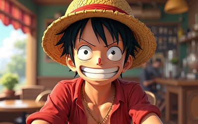 monkey d luffy, una pieza, sombrero de paja luffy, personajes de una pieza, personajes de anime, mugiwara, sombrero de paja, mono d luffy una pieza, personaje de monkey d luffy